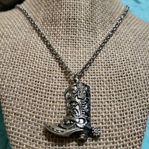 Cowboy boot and Spur Necklace